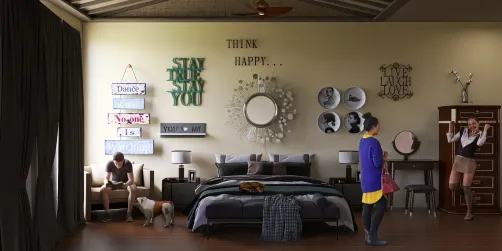 young couples bedroom 