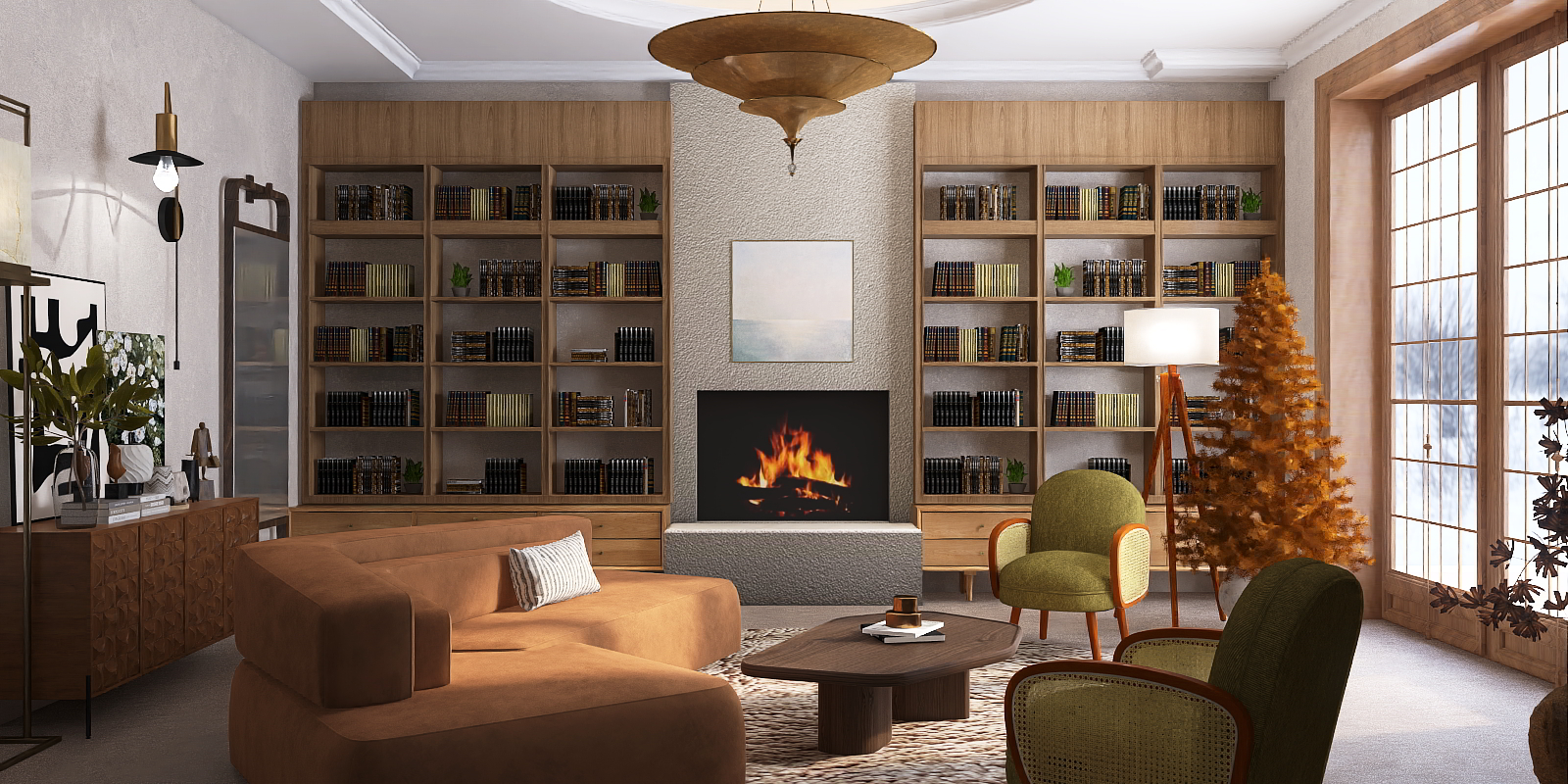 Mid-century brown Christmas 