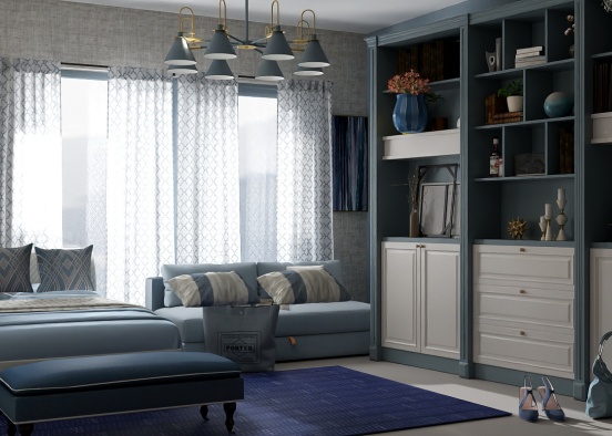Blue and Grey So Calming  Design Rendering