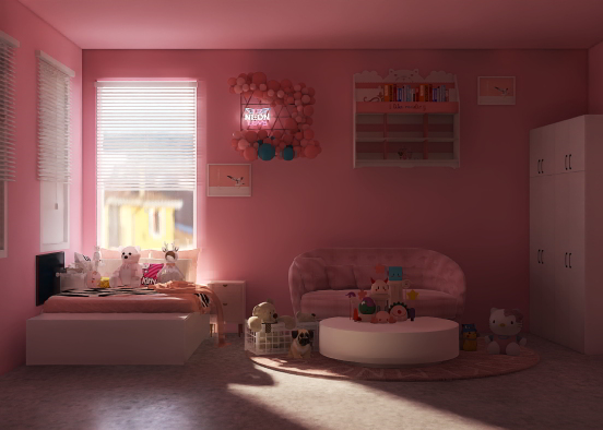 little girls room Design Rendering