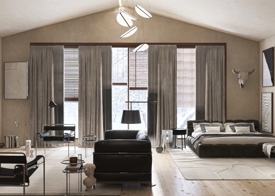 Bauhaus Room Design Rendering
