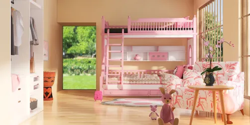 Pink Kids Room