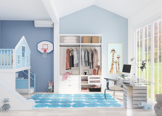 Quarto de criança Design Rendering