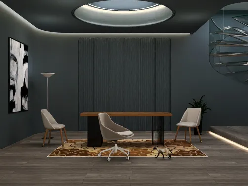 Dark Office.