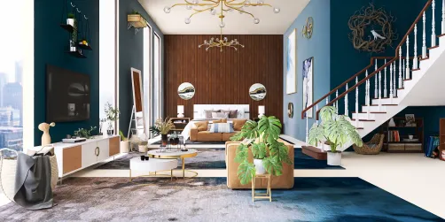 Turquoise bedroom 