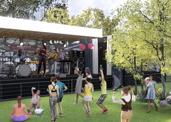 party in the park
 Design Rendering