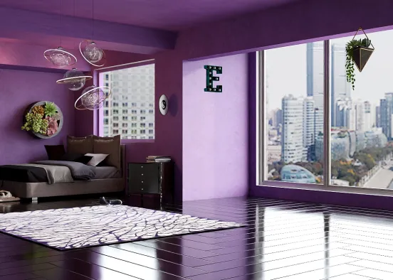 purple room<3 Design Rendering