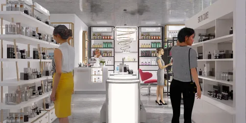Cosmetic store