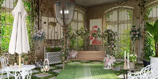 Relaxing oasis shed