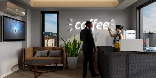 Coffee shop in 3rd floor 