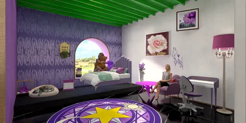 purple theme room 💜