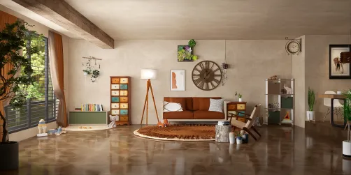 My feeble attempt at an African themed room