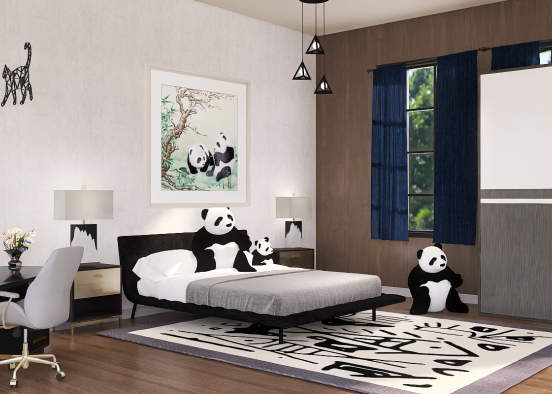 Panda Room  Design Rendering