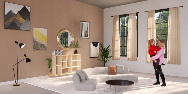 Modern and Simple living room( sala de estar )