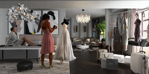 Paris fashion photoshoot.