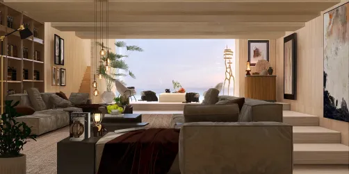 Natural wood living