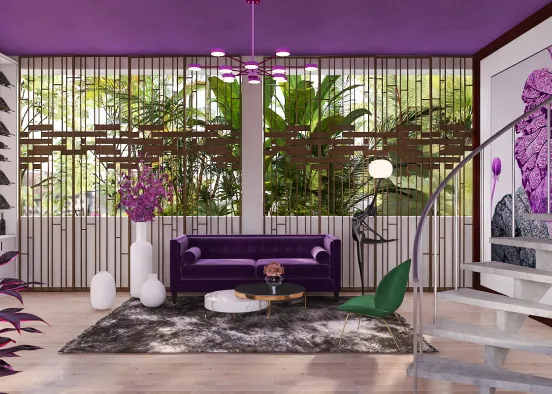 # Purple room💜💟💜 Renderização de Design