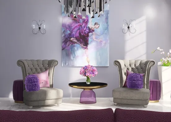 subtlety elegant in purple Design Rendering