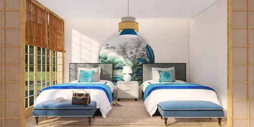 Vacation double bedroom 💙