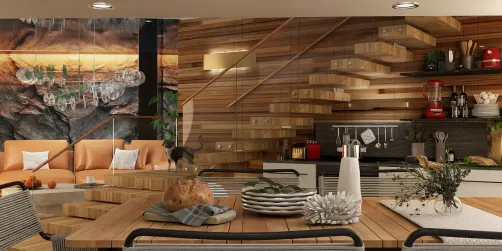 Love for natural materials 🪵🪨🪴