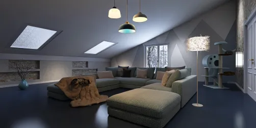 Modern Attic Retreat