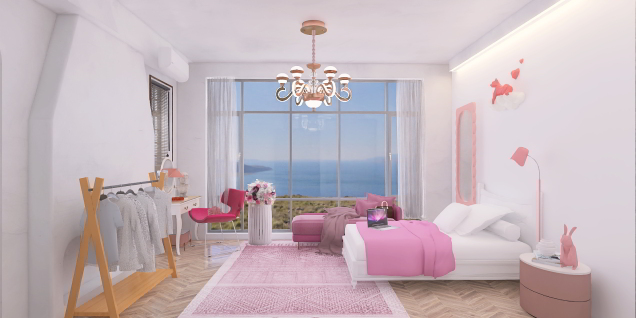 Girls Pink Bedroom