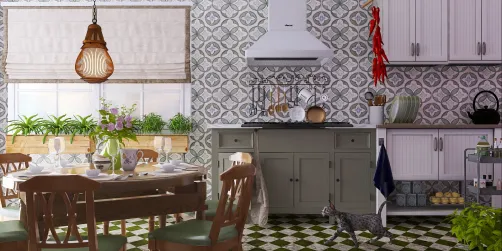 retro kitchen 