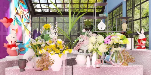 Flower shop window....💐💐💐
