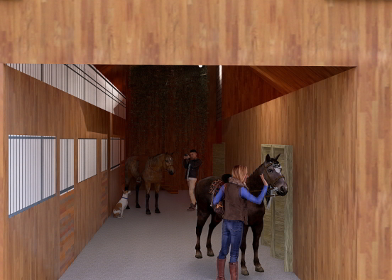 horse stable in England 🏴󠁧󠁢󠁥󠁮󠁧󠁿  Design Rendering