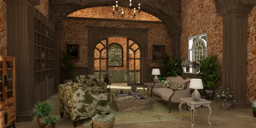 Provence Villa Library