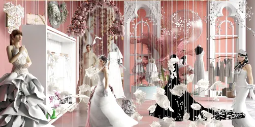 Peach Parfait Wedding Boutique