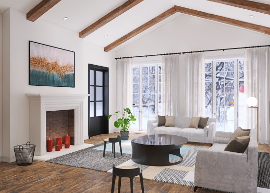Living room at the mountain ⛰  Design Rendering