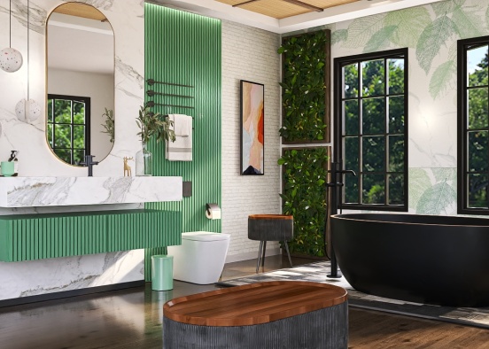 Banheiro diferente ✨ Design Rendering