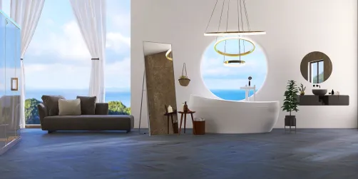 Chic Ocean Bathroom