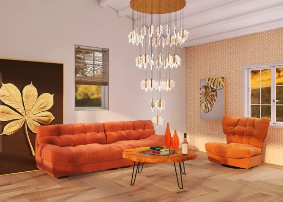 # Autumnal living Визуализация дизайна