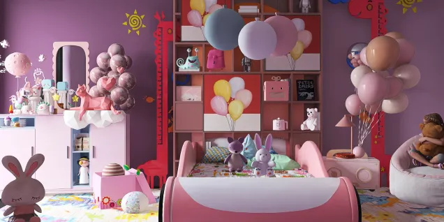 Kid's pink room