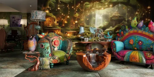 Whimsical Lounge for Teens