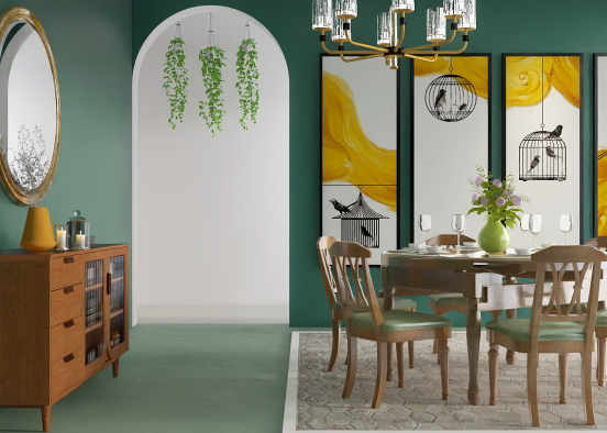 I'm still falling in love with this green room Design Rendering