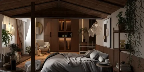 Cozy Attic design 