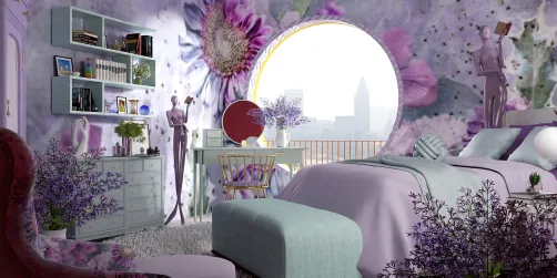 Lavender Blossom Guest Retreat Bedroom 