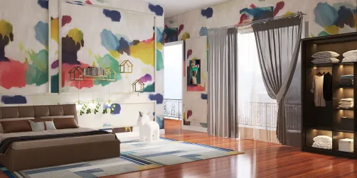 Arty bedroom 
