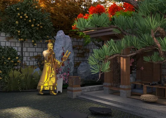 # Zen Garden 🌷  Визуализация дизайна