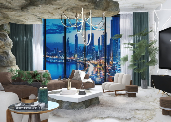 #smuk_home living room  Design Rendering
