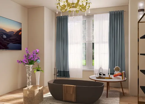# Luxurious bathroom  Визуализация дизайна