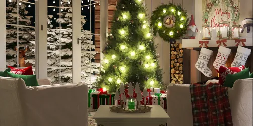 The stockings were hung by the chimney with care