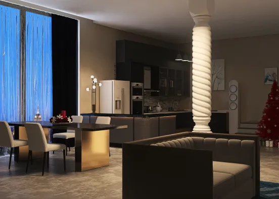 🌃 in an Apartment Design Rendering