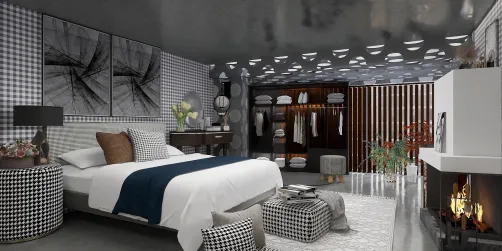 Elegante dormitorio Vichy