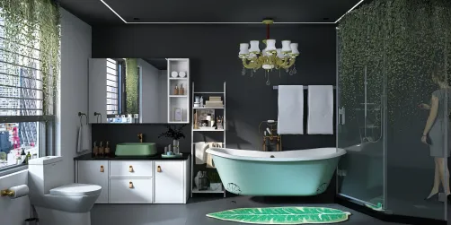 old into new bathroom