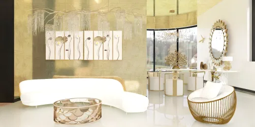 gold and white