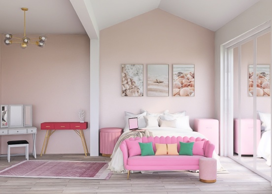 Pink room🎀 Design Rendering
